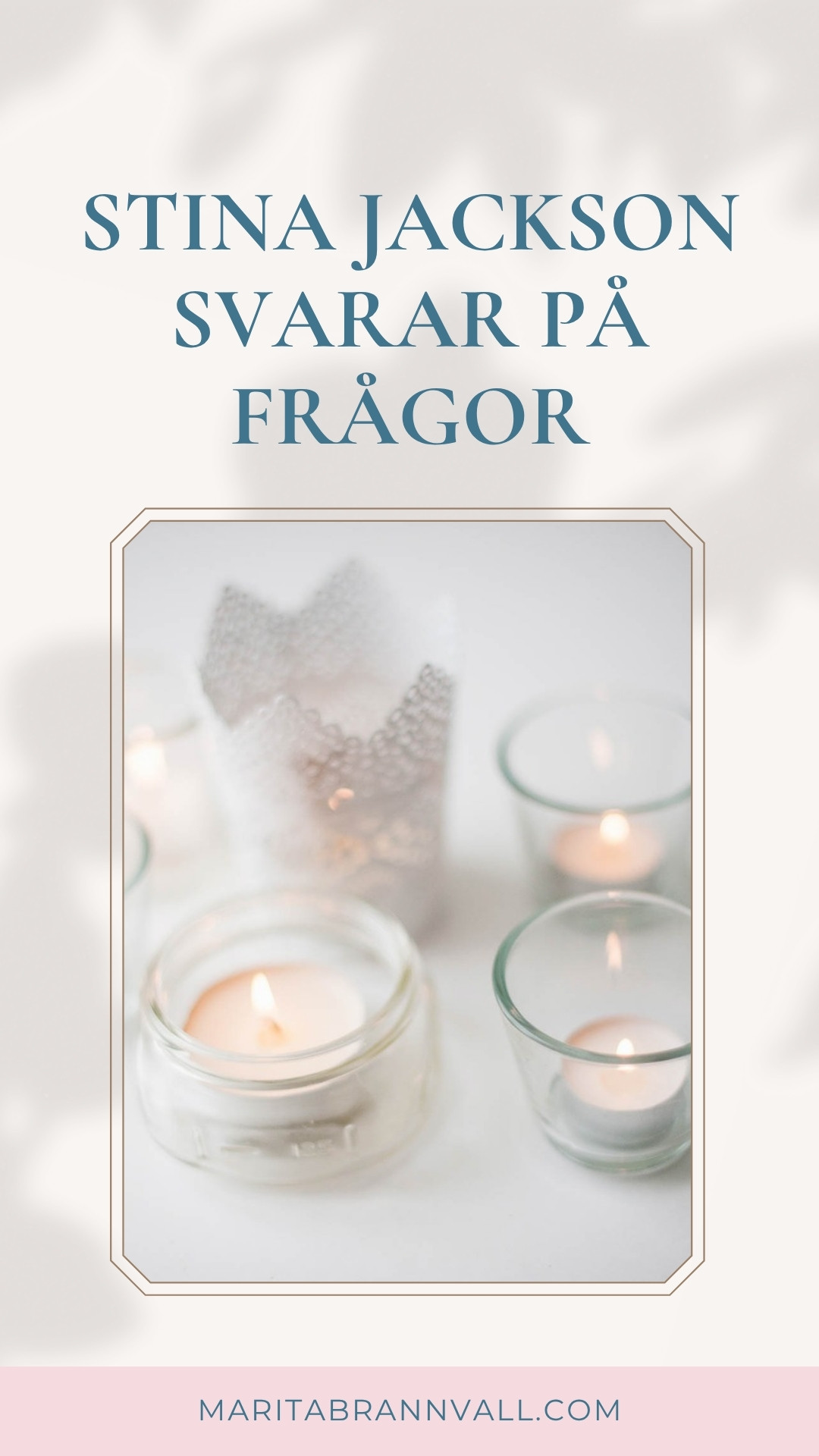 Stina Jackson svarar på frågor